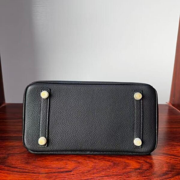Birkin 25 Handcrafted Saddle stitch Touch Noir Black Nile Crocodile Gold Hardware Hand stitched authentic hand-sewn 3 Birkin 25 Handcrafted Saddle stitch Touch Noir Black Nile Crocodile Gold Hardware Hand stitched authentic hand-sewn