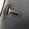 Birkin 25 Handcrafted Saddle stitch Touch Noir Black Nile Crocodile Gold Hardware Hand stitched authentic hand-sewn 14 Birkin 25 Handcrafted Saddle stitch Touch Noir Black Nile Crocodile Gold Hardware Hand stitched authentic hand-sewn